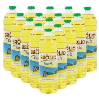 Brölio - Rapsöl, 15 x 1 Liter PET-Flasche