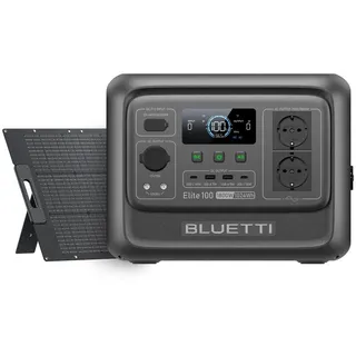 Bluetti Elite 100 V2 1024 Wh inkl. 100 W Solarpanel grau