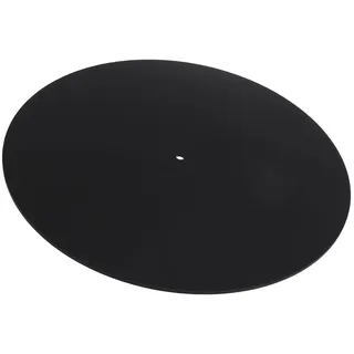 Platten Teller Matte Acryl Anti Statische Geräusch Reduzierung Drehscheibe Slipmat für 12 Zoll Plattenspieler (Transparentes Schwarz)