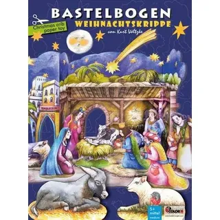 Weihnachtskrippe Bastelbogen