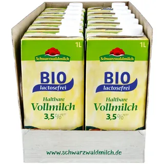 Schwarzwaldmilch H-Vollmilch Bio-laktosefreie Milch 3,5 % 12x 1,0 l