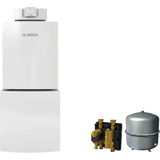 Bosch GC7F05 mit Gas-Brennwertkessel GC7000F 15, Warmwasserspeicher WST 160-2 HRC, HS25/6 MSL