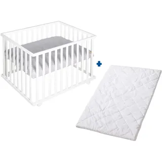 roba Set Laufgitter inkl. Matratze Style grau