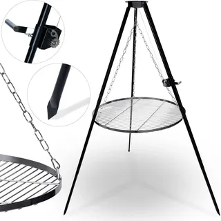 Berdsen Dreibein-Kaminrost Ø 80 cm Schwarz