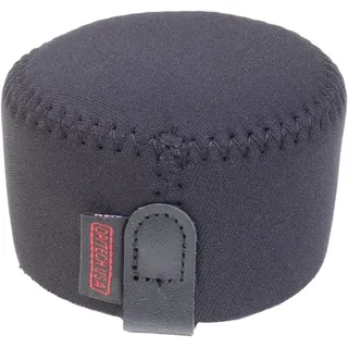 OP/Tech USA Hood Hat - Universal Objektivdeckel für DSLR & Digitalkameras | Neopren Kamera Gegenlichtblende, Weiche Kappe für Kameraobjektiv & Schutz - Mini (Schwarz) - Made in USA