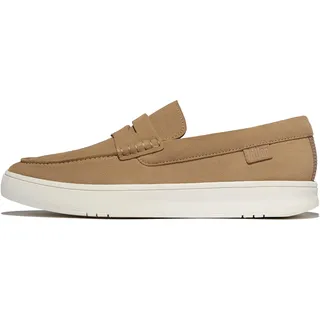Fitflop Herren Rally Mens Suede Penny Loafers Slipper, Camel, 42.5 EU