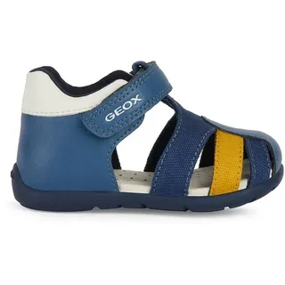 GEOX Baby-Jungen B ELTHAN Boy C Sandal, AVIO/Yellow, 19 EU