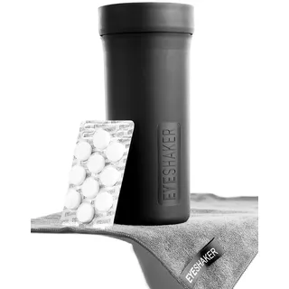 EYESHAKER Set - Patentiertes Brillenreinigungsgerät im Komplettpaket - Innovative Brillenreinigung wie vom Optiker für Gläser & Gestell