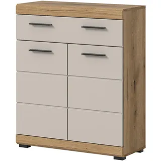 inn.furn Shawn Badkommode 74 x 88 cm Beige/Eiche