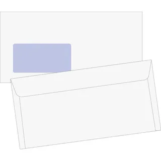 Brunnen Briefumschlag DIN Lang Fenster 25 Stück