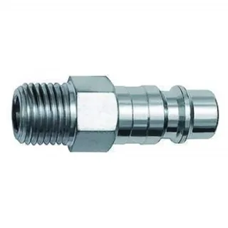 Riegler Nippel für Kupplungen NW 7,2, Stahl, NPT 3/8 AG