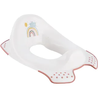 KEEEPER Rainbow Kinder-Toilettensitz, Ab ca. 18 Monate bis ca. 4 Jahre, Anti-Rutsch-Funktion, Ewa, Weiß