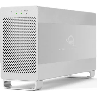 OWC Mercury Elite Pro Dual, 3.5", Zoll Aluminium silber, Performance RAID Enclosure, USB 3.2, eSATA)