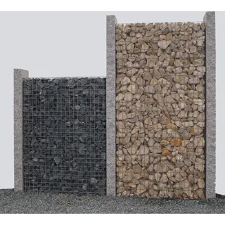 Gabiona Gabionen-Zaun 200 x 102 x 22 cm Maschenw 5 x 10 cm