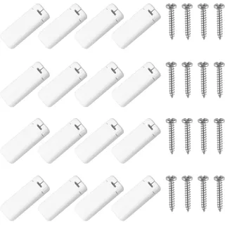 16 Stück Plissee Ersatzteile Set,Plissee Spannschuhe Plissee Halterung Klemmträger Universal Klemmträger Zubehör Spannschuhe für Verspannte Plissees