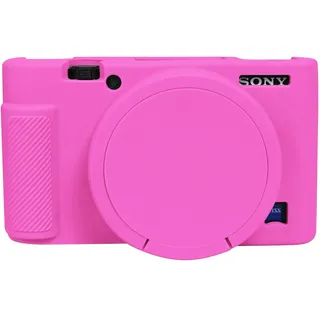 Easy Hood Kamera Schutzhülle für Sony RX100, Kameratasche Weiche Silikon Hülle Tasche Leicht mit Abnehmbarem Objektivdeckel für Sony DSC-RX100 III RX100 V RX100 IV RX100 VII Digitalkamera, Rose