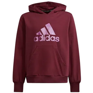 Adidas Future Icons Logo Hoodie Victory Crimson / Sonic Fuchsia 140