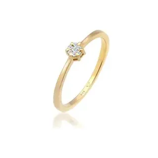 Elli Ring Solit�r Verlobung Diamant (0.045 ct.) 585 Gelbgold