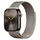 GPS + Cellular 42 mm Titangehäuse natur Milanaise Loop natur
