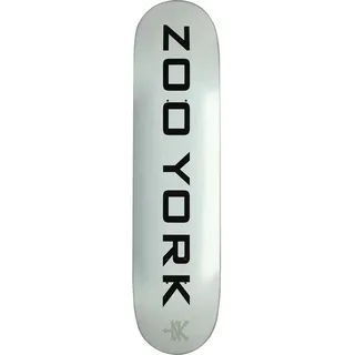 Zoo York Classic Logo Block Skateboard Deck Weiß 8"
