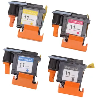 Fauitay Druckkopf, 4 Stück Druckkopf Druckkopf Magenta Schwarz Cyan Gelb Druckkopf Ersatz für Designjet 100 110 111 500 510 800 813 850