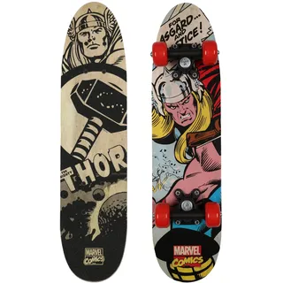 Marvel Avengers Thor Skateboard aus Holz, 61 cm, rutschfest, leicht und stabil, 20–50 kg (Marvel Avengers Thor)
