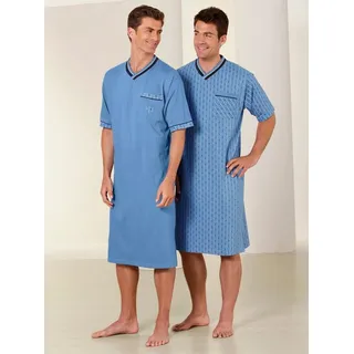 Witt Unterhemd Kurzarm-Nachthemden . (2-St) blau 44/46