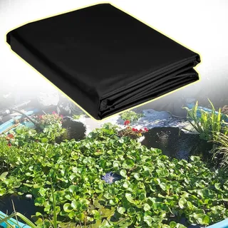Generisch Schwarze Flexible Teichplane, reißfest, Gartenteichmembran, 3.0 x 6.0m 4 .0X 8 .0m 5.0 x 10 m 15 x 15 m, Teichfolien für Bachläufe, Springbrunnen und Wassergärten(1 * 1m)