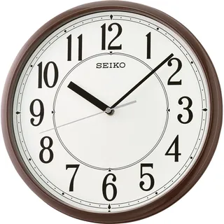 Seiko Wanduhr 30,5 QXA756B braun