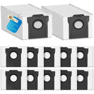lehongs 12 Stück Staubbeutel für L10s Ultra Gen 2/Gen 3/X30/X40/X50 Ultra/L10s Pro/L40/L50/Aqua10/Matrix 10 Ultra/Mova E30 Ultra/P50/P10/E40