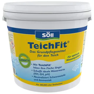 Söll 81752 TeichFit, 10 kg - Grundpflegemittel, Teich Wasseraufbereiter, Stabilisator für Teichwasser im Gartenteich Fischteich Koiteich Schwimmteich