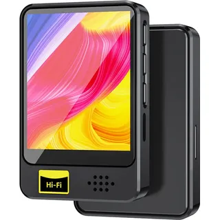 USB-Audio-Player, Hi-Fi-MP3-Player, Mini-MP3-MP4-Player mit Lautsprecher, BT-USB-Aufladung, geeignet fuer Sport und Reisen, Musik-Player, Video-Player - Schwarz