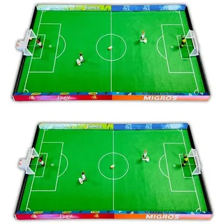 Tipp-Kick 2er Set Migros Tipp-Kick Mania Tischfußball mit 4 Kicker & Torwart