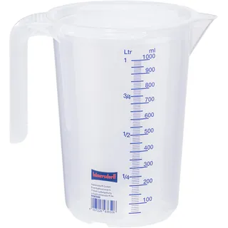Hünersdorff Messkanne 1000 ml PP transp.D117xH165mm Griff offen