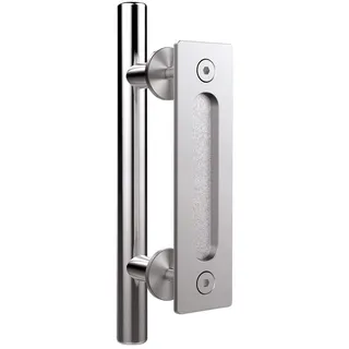 LTIYITL 24CM Schiebetürgriff Edelstahl Scheunentorgriff Doppelseitiger Schiebetür zieht-Griff