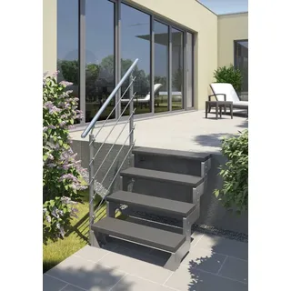 DOLLE Außentreppe Gardentop Set 1 2 Stufen  Stahl