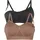 Damen Gr L N-Gr multi color Microtouch Obermaterial 92 Polyamid 8 Elasthan unifarben BHs herausnehmbare Cups doppellagig extra Halt bequem weich bügellos