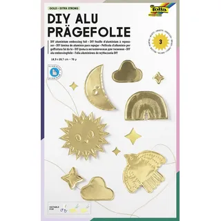 Folia Prägefolie gold, 3 Blatt