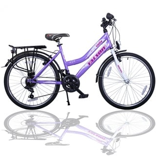 MÄDCHENFAHRRAD 26 ZOLL CTL SHIMANO 21GANG 26" FAHRRAD LILA MIT BELEUCHTUNG STVO