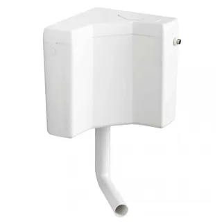 Wisa Eck-Aufputzspülkasten WISA AP ECK Spülkasten 770 weiß tiefhängend