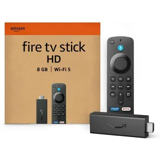Amazon Fire TV Stick HD (Neueste Generation), Free- und Live-TV, Alexa-Sprachfernbedienung, Smart-Home-Steuerung, HD-Streaming