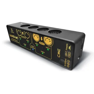 CME U4MIDI WC – Hybrid 2-In/2-Out MIDI-Interface mit Router, Filter & Mapper, optionalem WIDI Bluetooth MIDI und 9V-Standalone-Modus – Ideal für Gitarristen & Pedalboards
