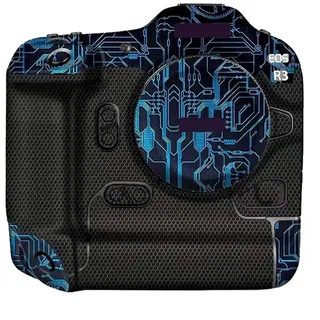 JERXTTON Schutzfolie für Canon EOS R3, kratzfest, Vinyl, Schutzfolie für Canon EOS R3 (Kreisblau)