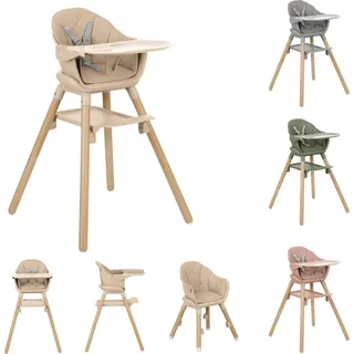 KIKKABOO Kinderhochstuhl Woody Beige