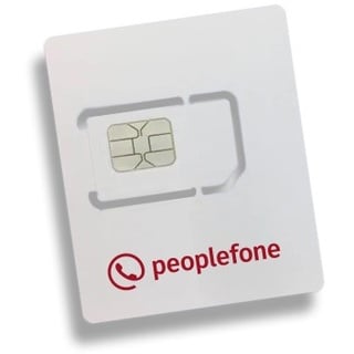 peoplefone DATASIM Prepaid Mobilfunkkarte für IoT M2M VoIP oder Datenübertragung per LTE - 24 Monate Laufzeit bis zu 5 GB