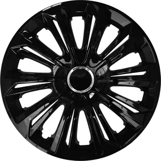 J&J AUTOMOTIVE Strong 16 Zoll 4 Stück Schwarz/Silber/Weiß