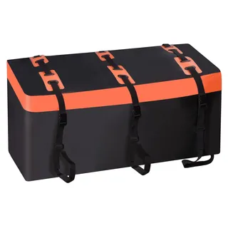 SUNORCHID Heckbox für Anhängerkupplung 150 x 61 x 61cm, 566 Liter 600D PVC Car Cargo Transportbox Wasserdicht Reißfest Faltbare Gepäckbox