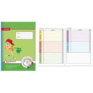 ROTH Hausaufgabenheft Kompass 3. Klasse liniert DIN A5 ohne Rand, 48 Blatt, 1 St.