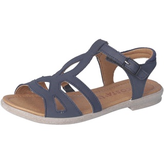 RICOSTA Mädchen Riemchensandalen Becca, Kinder Sandalen, Weite: Mittel, Sommersandalen, bequem, flach, Sommerschuhe, Freizeitschuhe, Nautic (170), 33 EU - 33 EU