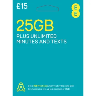 EE 4G PREPAID Sim Karte Everything Packung